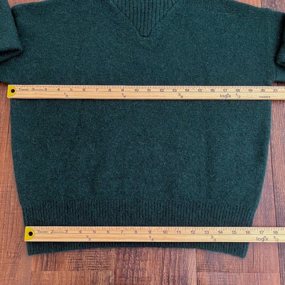 Madewell Dillon Cropped Sweater Ribbed Mock Neck Wool Alpaca Size XS Dark Green - Picture 9 of 16